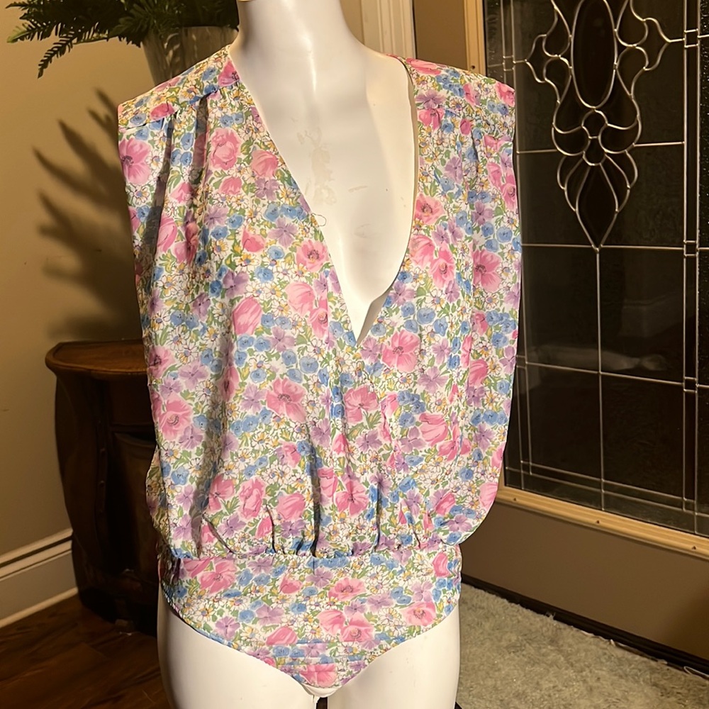 Zara floral bodysuit